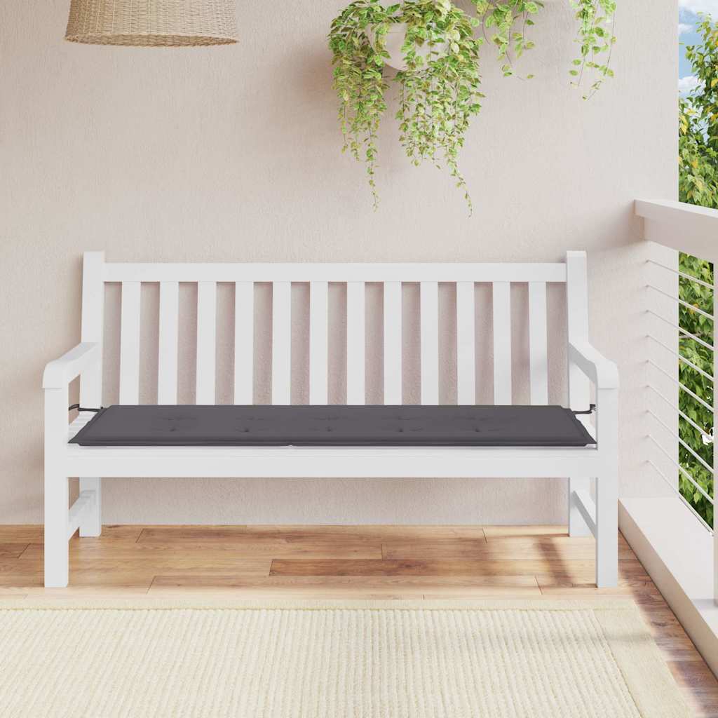Cojín banco de jardín tela Oxford estampado hojas 100x50x3 cm