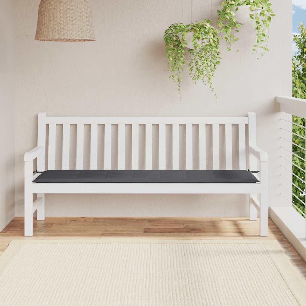 Cojín banco de jardín tela Oxford estampado hojas 100x50x3 cm