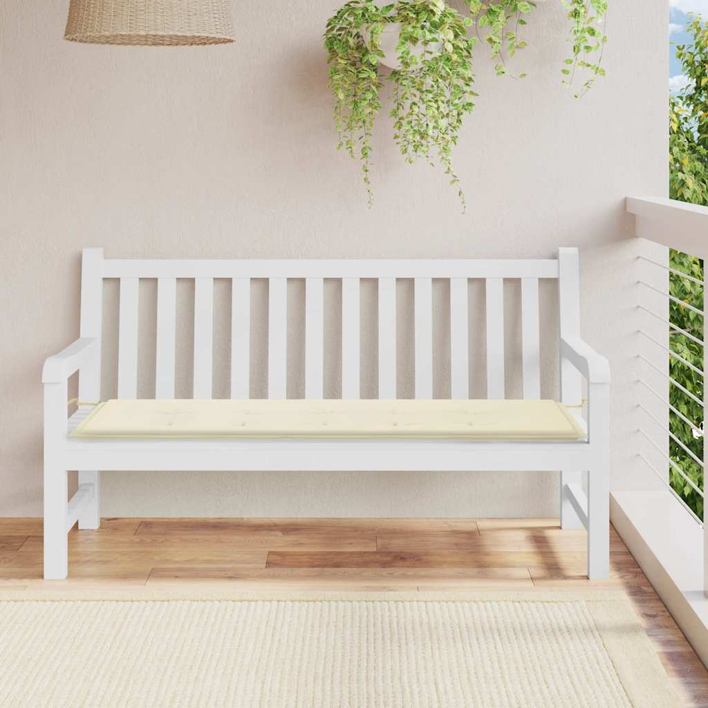 Cojín banco de jardín tela Oxford estampado hojas 100x50x3 cm