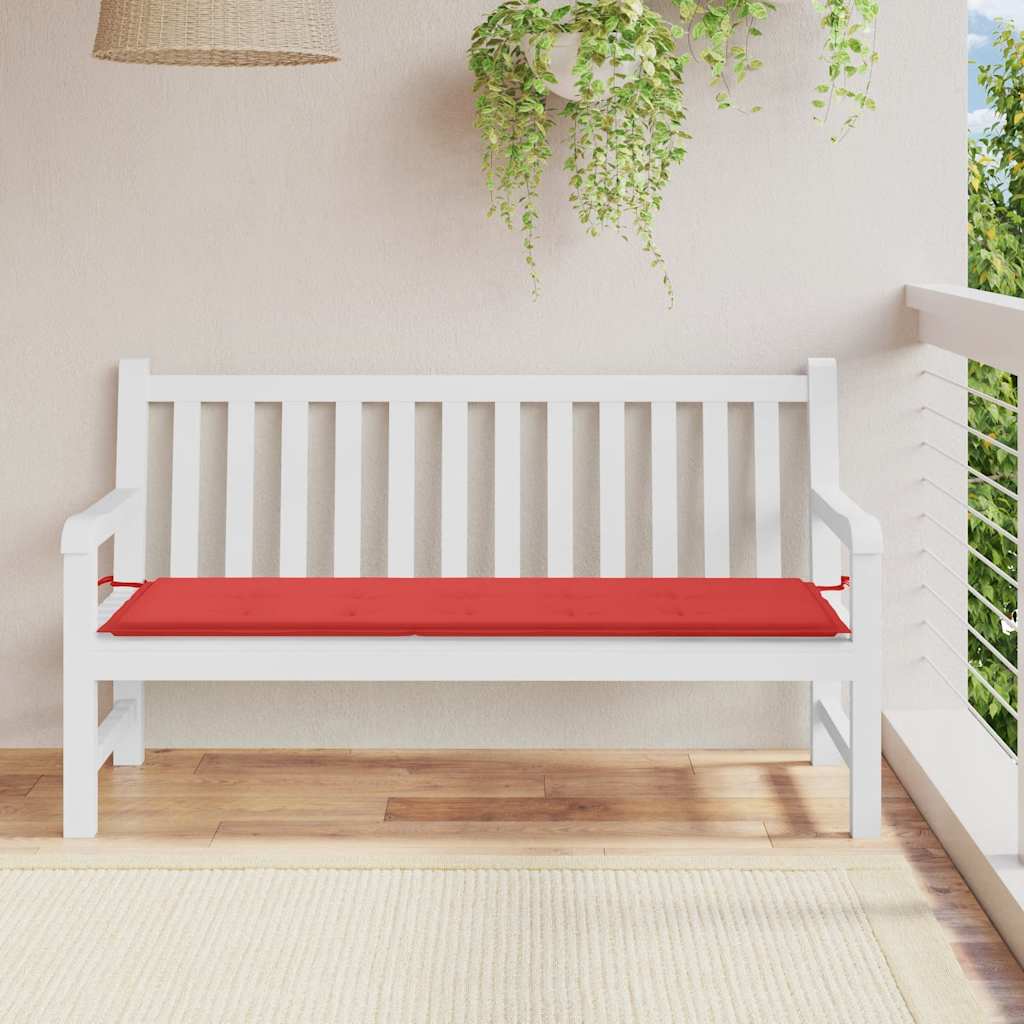 Cojín banco de jardín tela Oxford estampado hojas 100x50x3 cm