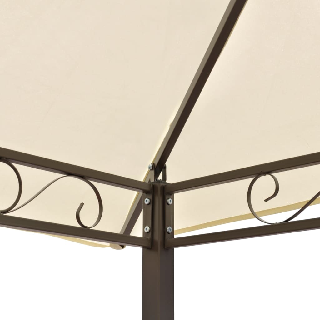 Pérgola de jardín con mesa y bancos 2,5x1,5x2,4 m