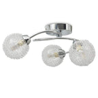 Lámpara de techo con 3 bombillas LED G9 120 W