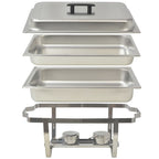 Set calentador de comida para buffet 2 piezas acero inoxidable
