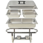Set calentador de comida para buffet 2 piezas acero inoxidable