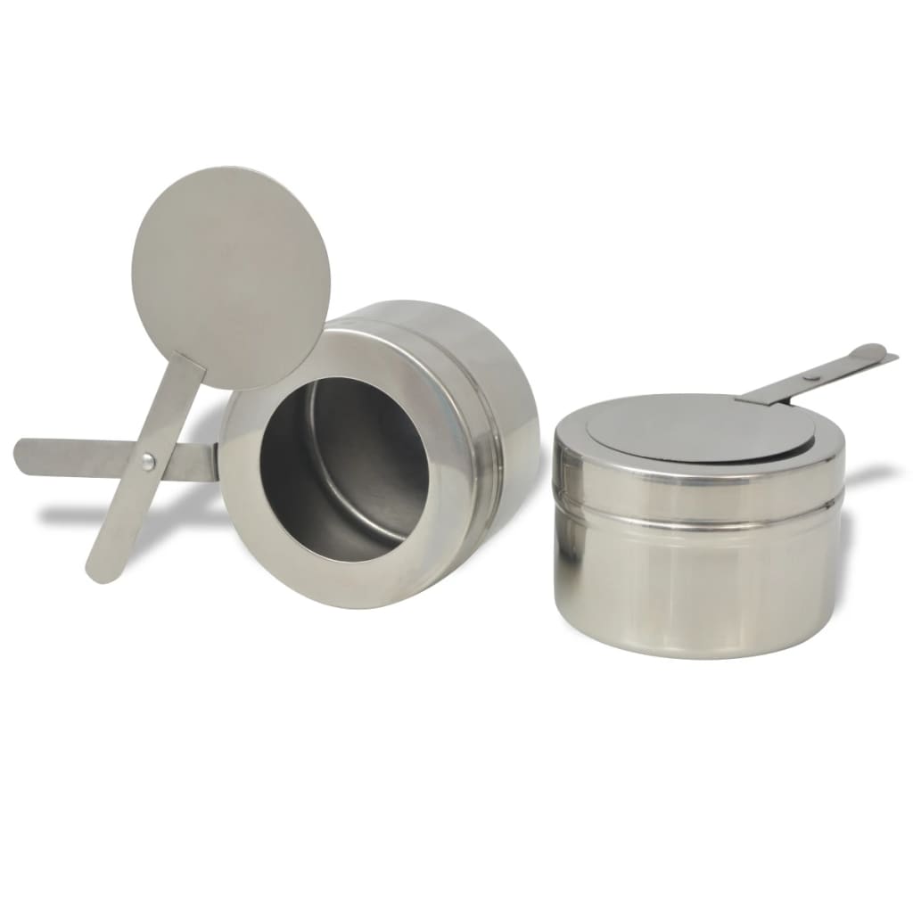 Set calentador de comida para buffet 2 piezas acero inoxidable