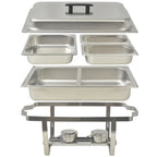 Set calentador de comida para buffet 3 piezas acero inoxidable