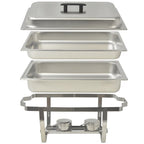 Set calentador de comida para buffet 4 piezas acero inoxidable