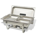Set calentador de comida para buffet 4 piezas acero inoxidable