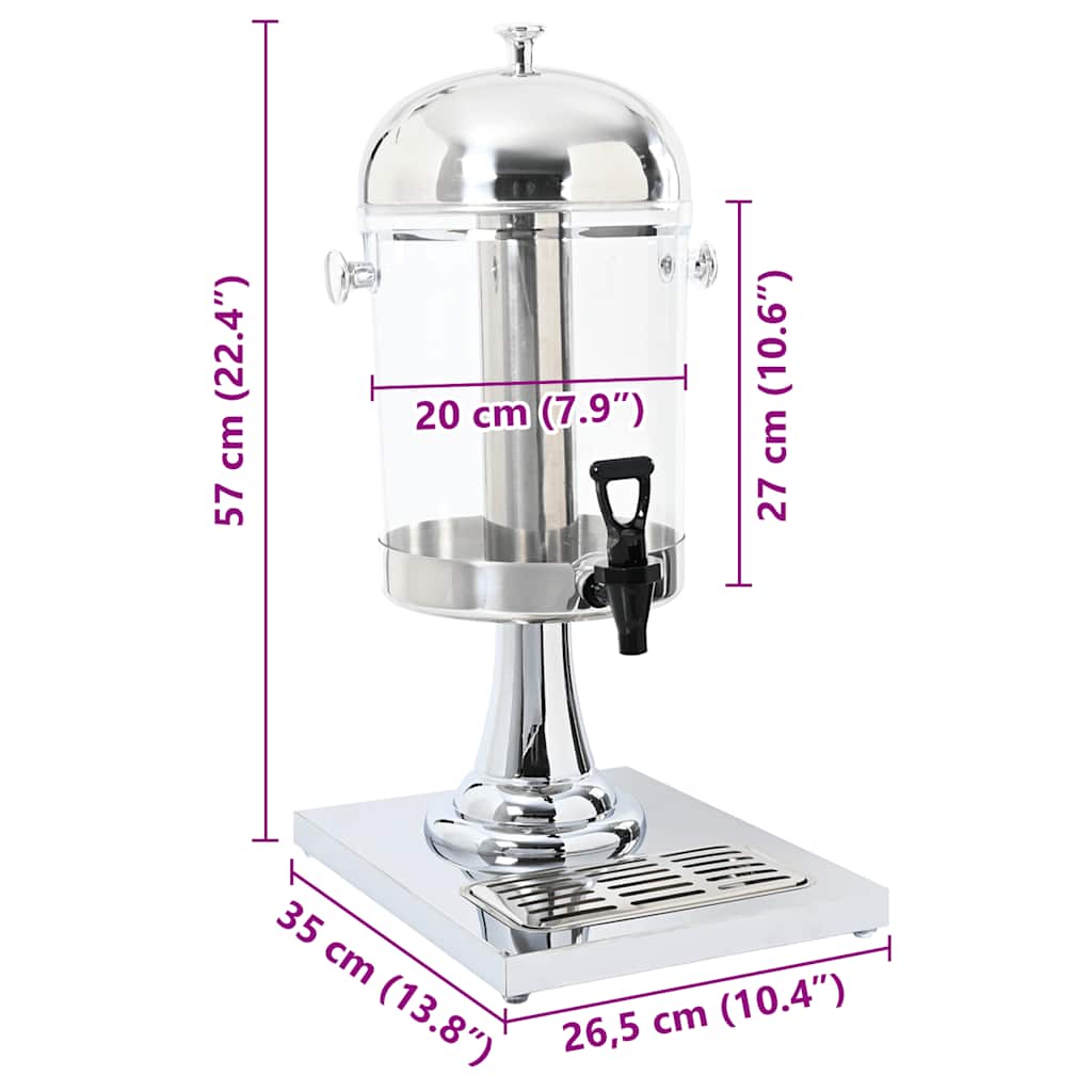 Dispensador de zumo acero inoxidable 8 L