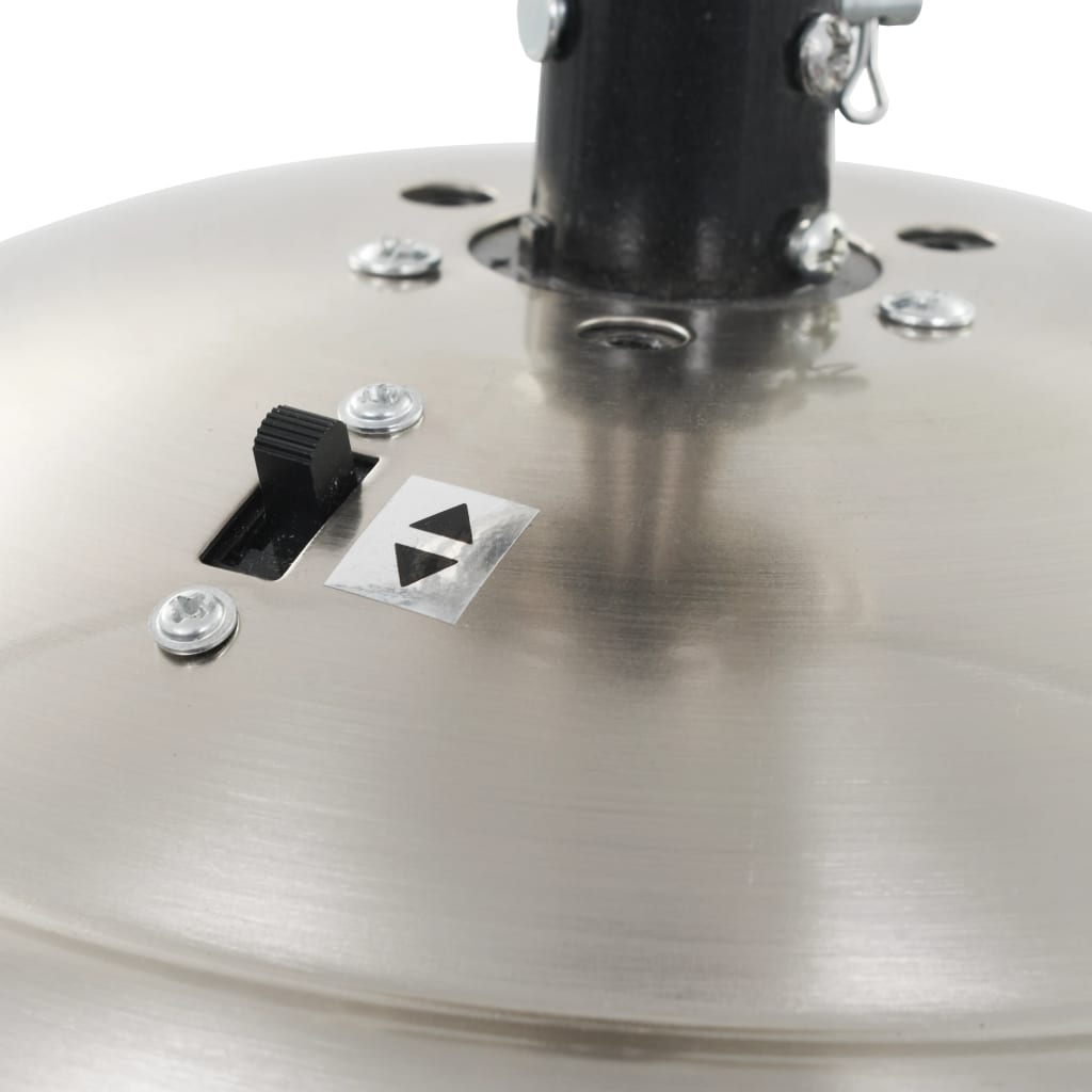 Ventilador de techo adornado con lámpara 128 cm blanco
