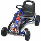 Kart con pedales asiento ajustable azul