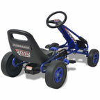 Kart con pedales asiento ajustable azul