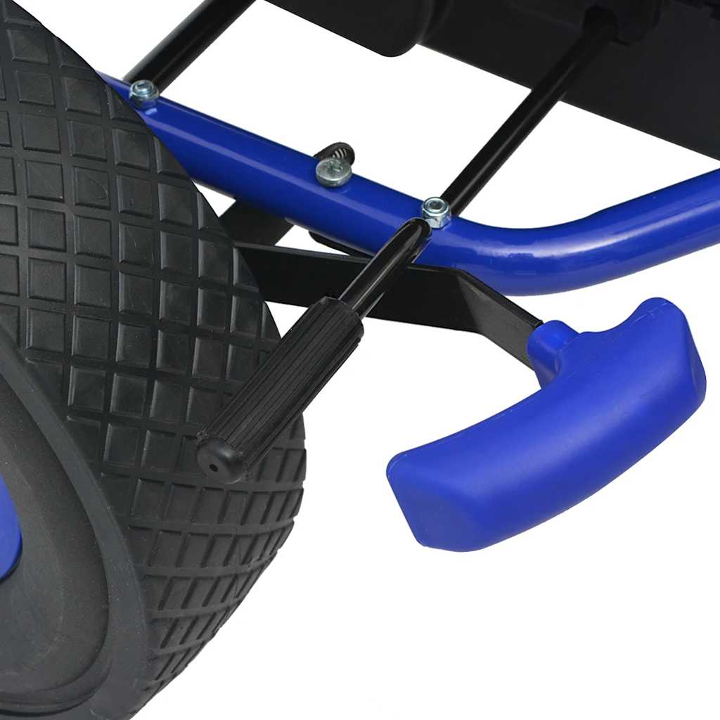Kart con pedales asiento ajustable azul