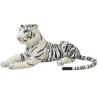 Tigre de peluche blanco XXL