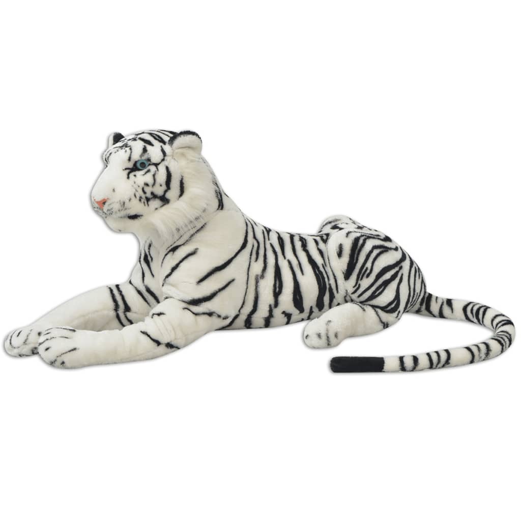 Tigre de peluche blanco XXL