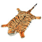 Alfombra afelpada de leopardo 139 cm blanco