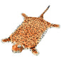 Alfombra afelpada de leopardo 139 cm blanco