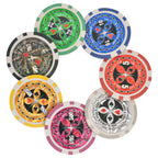 Juego combinado póker/blackjack con 600 fichas láser aluminio