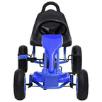 Kart de pedales con neumáticos azul