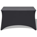 Funda elástica para mesa 2 uds 120x60,5x74 antracita
