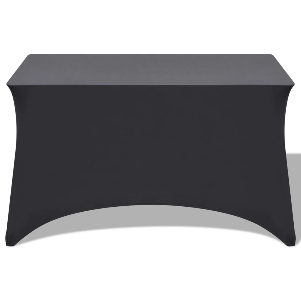 Funda elástica para mesa 2 uds 120x60,5x74 antracita