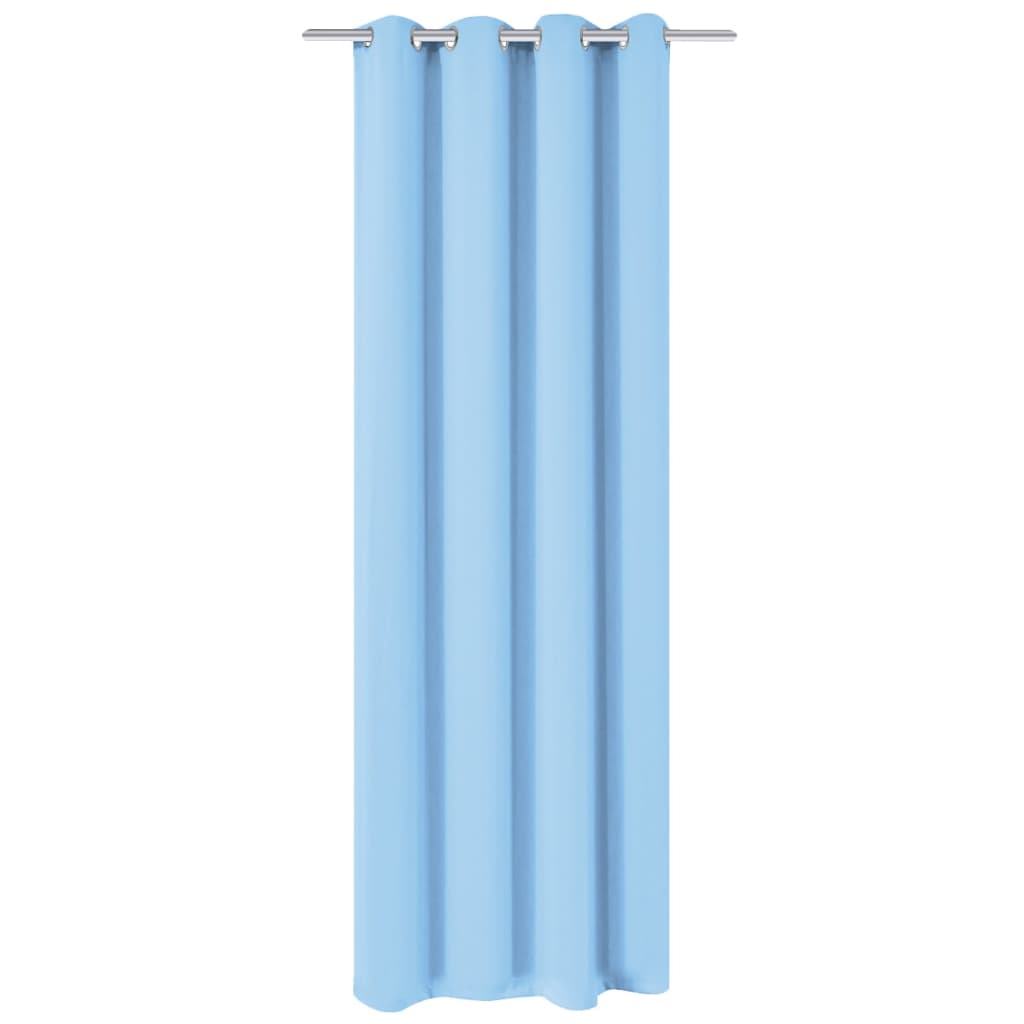 Blackout Curtain with Metal Grommets 270x245 cm Grey