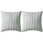 Cojines para exterior a rayas 45x45 cm azul marino 2 unidades