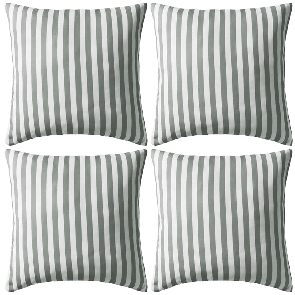 Cojines para exterior a rayas 45x45 cm azul marino 2 unidades
