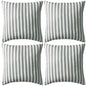 Cojines para exterior a rayas 45x45 cm azul marino 2 unidades
