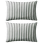 Cojines para exterior a rayas 45x45 cm azul marino 2 unidades
