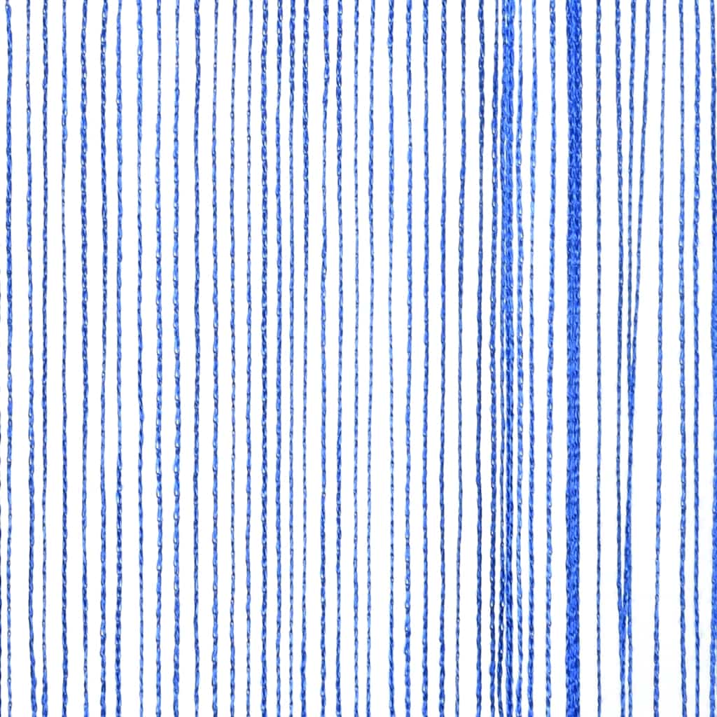 Cortinas de flecos 2 piezas 100x250 cm azul