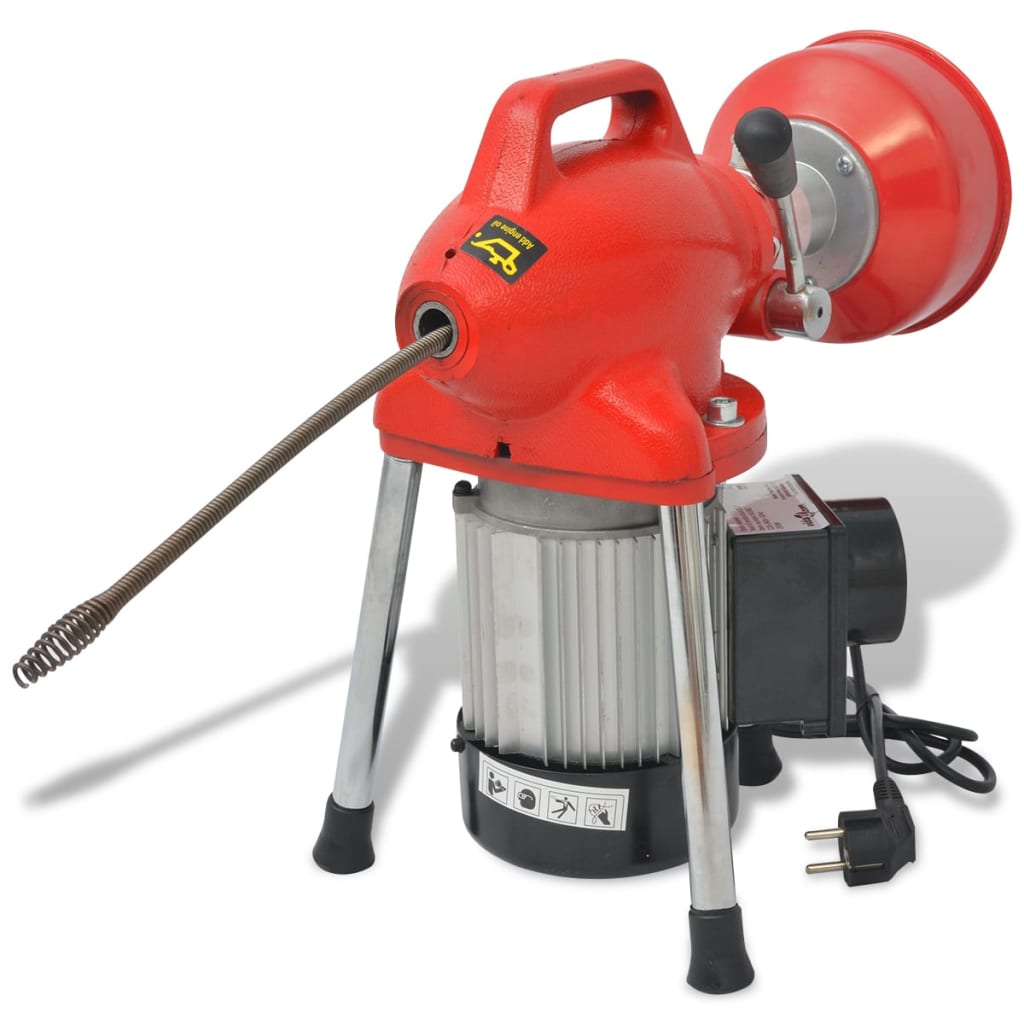 Máquina para limpieza de tuberías 250 W 12,5mx16mm 4,5mx9,5mm