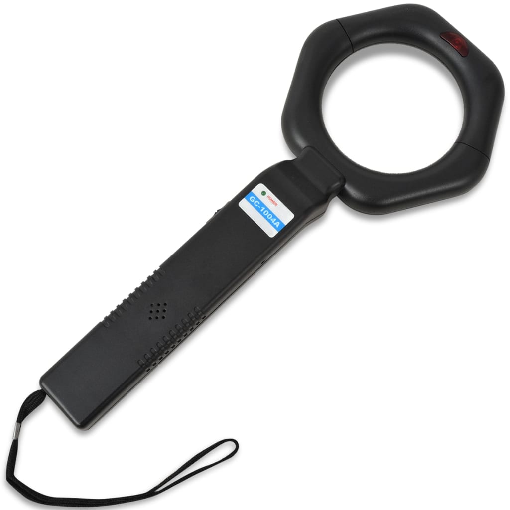 Detector de metales de mano negro