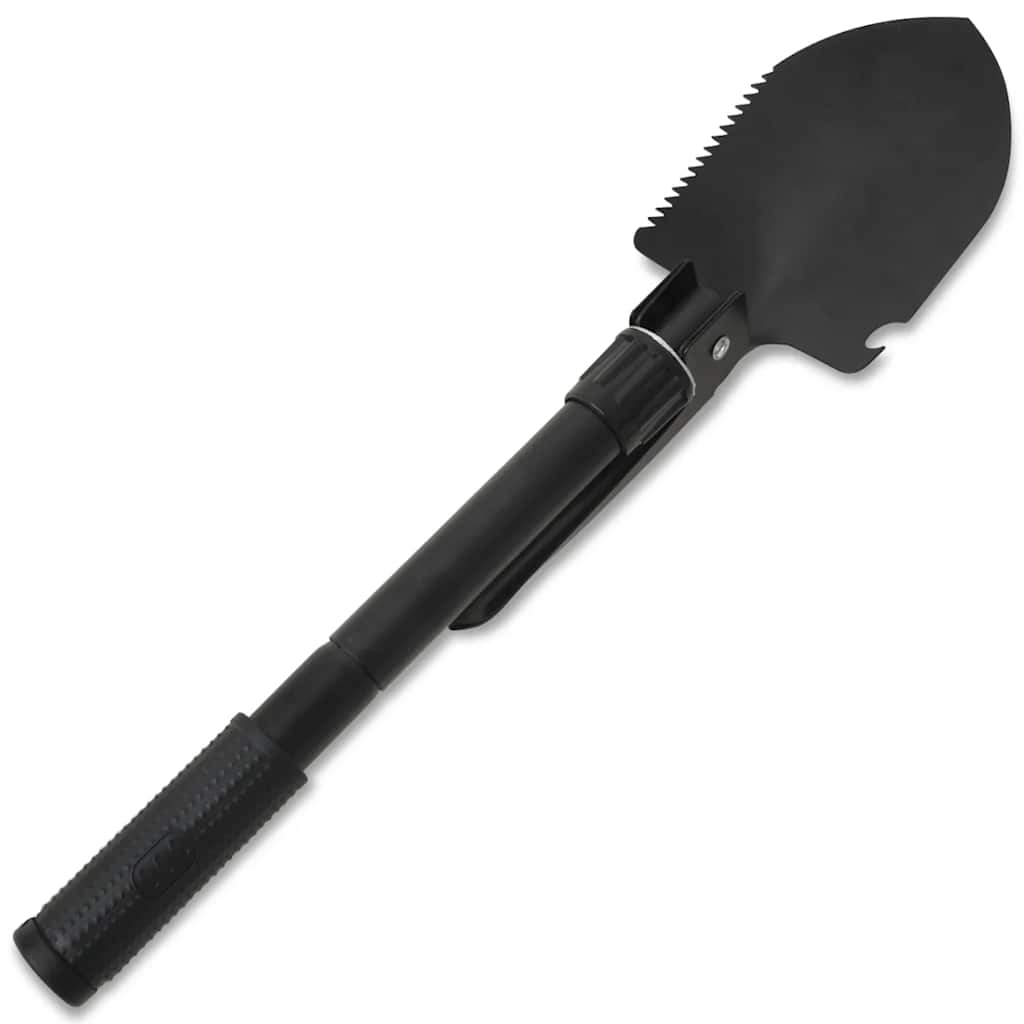 Pala plegable acero de carbono negra