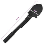 Pala plegable acero de carbono negra