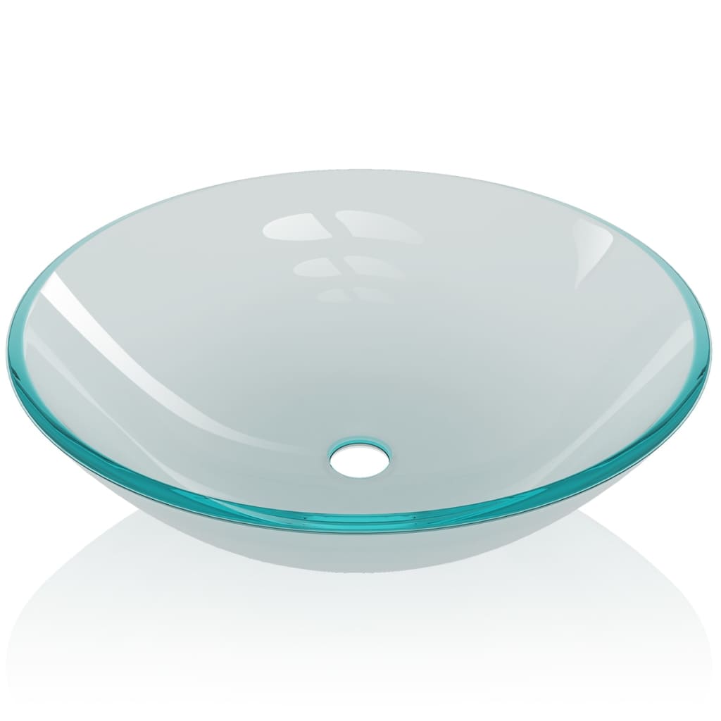 Lavabo de vidrio templado 42 cm esmerilado