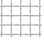 Panel de malla alambre rizado acero inox. 100x85 cm 11x11x2 mm