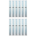 Anclaje de tierra forma de L 12 uds acero galvanizado 5x5x50 cm