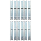 Anclaje de tierra forma de L 12 uds acero galvanizado 5x5x50 cm