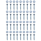 Anclaje de tierra forma de L 12 uds acero galvanizado 5x5x50 cm