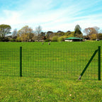 Euro Valla acero verde 10x1,5 m