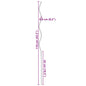 Spiral plant support 20 units 110cm galvanized steel
