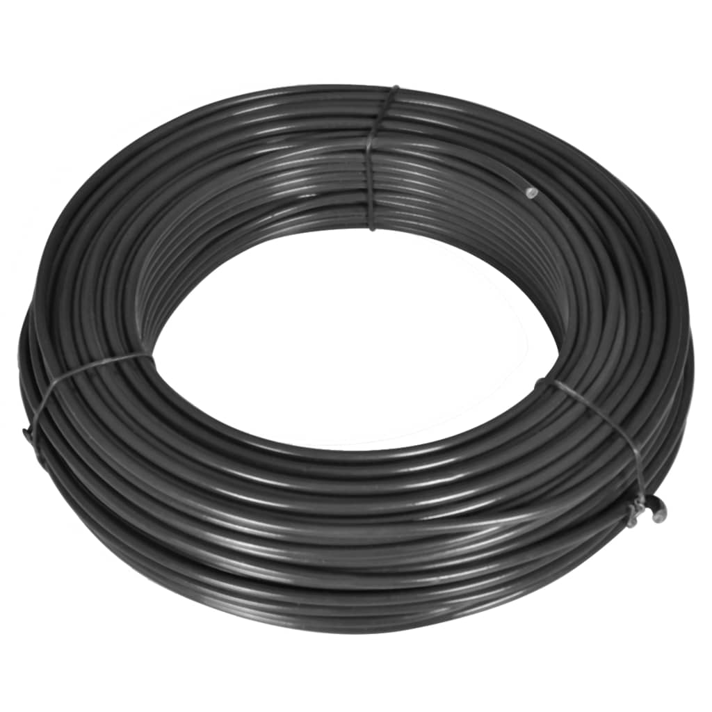 Alambre de línea de valla 80 m 2,1/3,1 mm acero gris