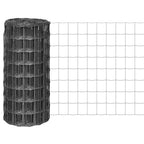 Euro Valla acero gris 10x1,5 m