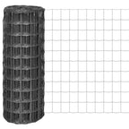 Euro Valla acero gris 10x1,5 m