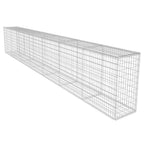 Muro de gaviones con cubierta acero galvanizado 600x50x100 cm