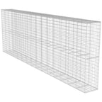 Muro de gaviones con cubierta acero galvanizado 600x50x200 cm