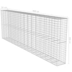 Muro de gaviones con cubierta acero galvanizado 600x50x200 cm