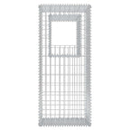 Cesta poste/jardinera de gaviones 2 unidades acero 50x50x120 cm