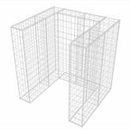 Gaviones para ocultar contenedor acero 110x100x120 cm